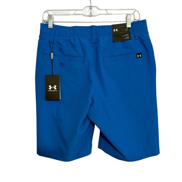Under Armour Drive Taper Golf Men’s Flat Front Blue Shorts Size 30 9 inch inseam - Picture 2 of 10